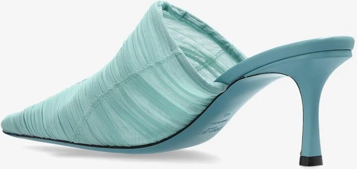 Lotta 65 Ruched Tulle Mules - Image 2