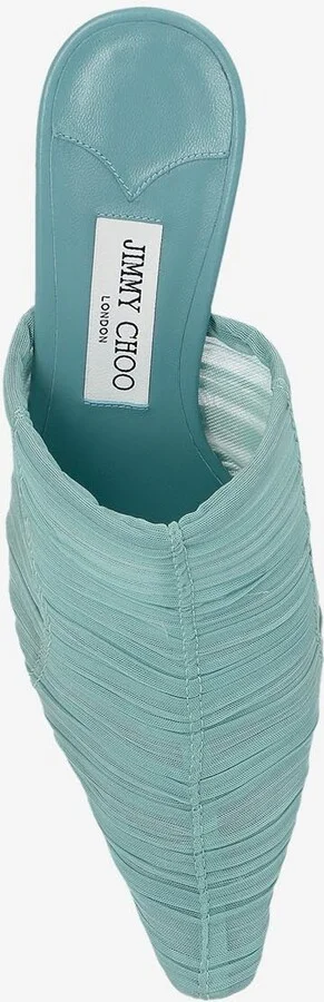 Lotta 65 Ruched Tulle Mules - Image 3