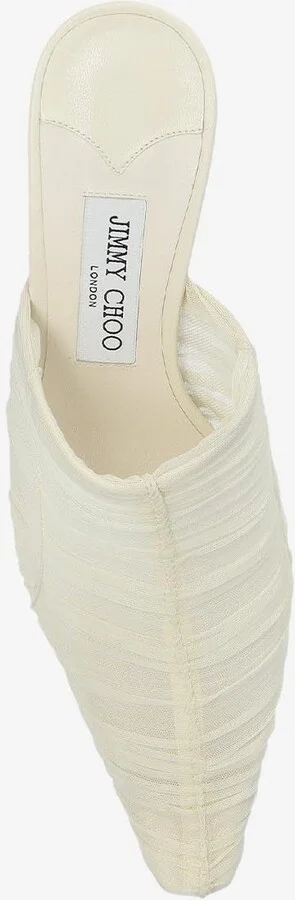 Lotta 65 Ruched Tulle Mules - Image 3