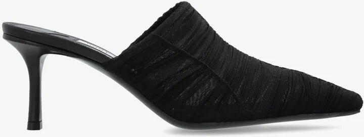 Lotta 65 Ruched Tulle Mules