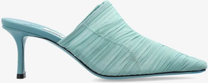 Lotta 65 Ruched Tulle Mules