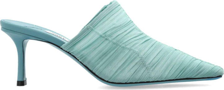 Lotta Heeled Mules, , Light - Blue