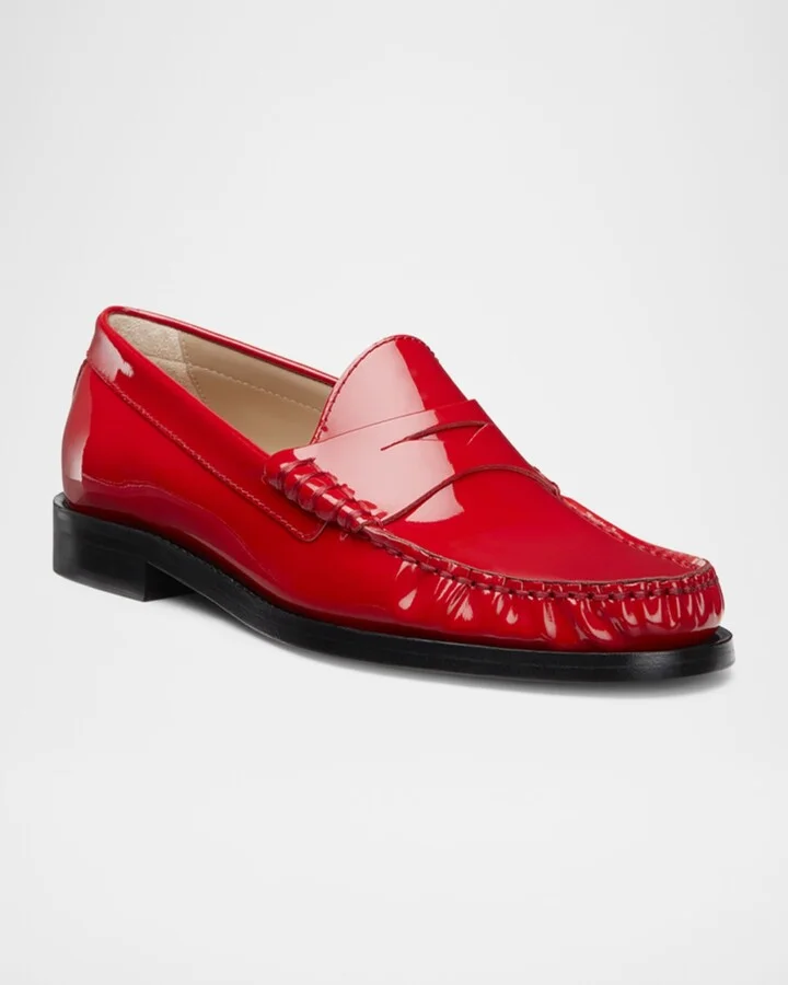 Lottie Patent Penny Loafers - Image 6