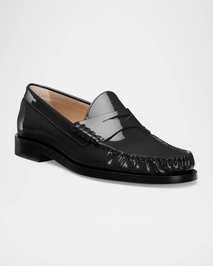 Lottie Patent Penny Loafers - Image 10