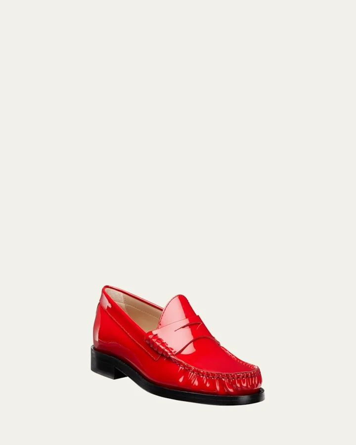 Lottie Patent Penny Loafers - Image 3