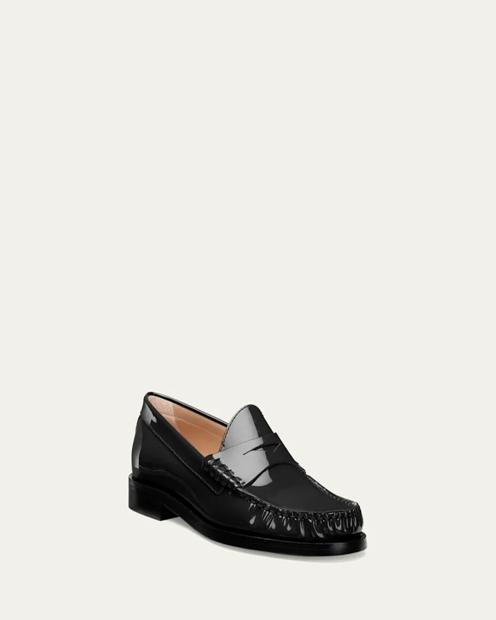 Lottie Patent Penny Loafers - Image 6