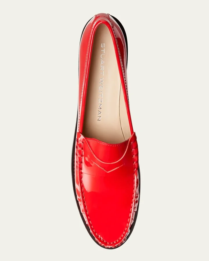 Lottie Patent Penny Loafers - Image 11
