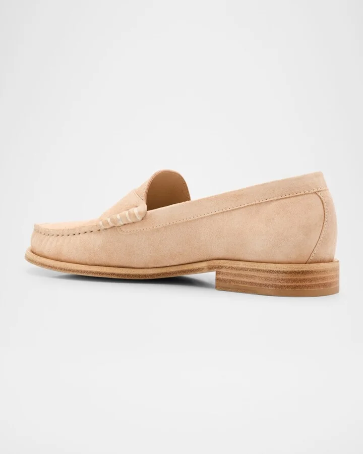 Lottie Suede Penny Loafers - Image 3