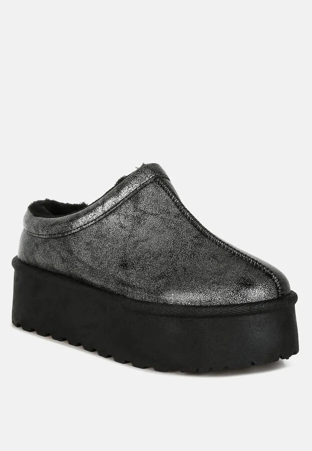Lottys Faux Leather Platform Classic Slip-On - Image 5