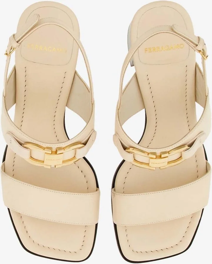 Lou 55 Slingback Leather Sandals - Image 2