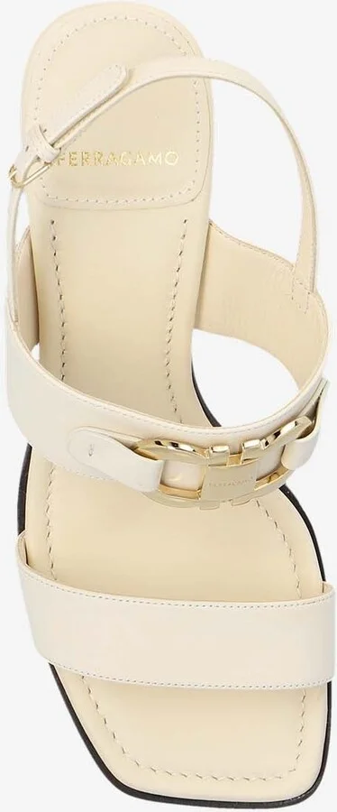 Lou 55 Slingback Sandals in Calf Leather - Image 3