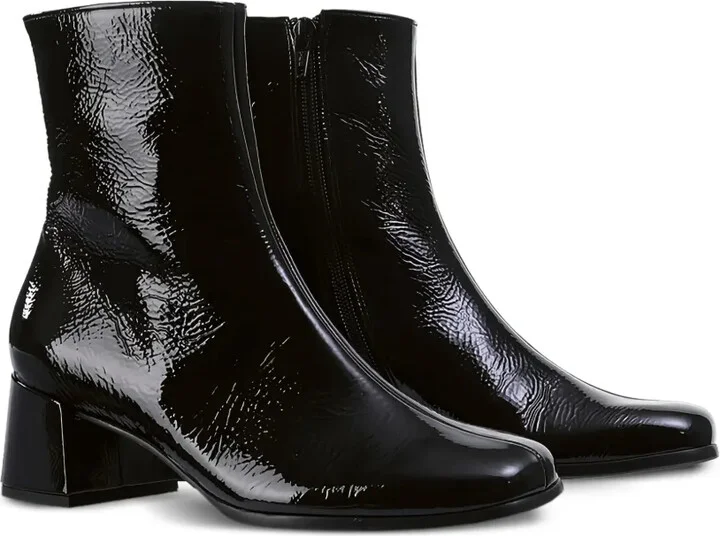 Lou block-heel patent ankle boots - Image 2