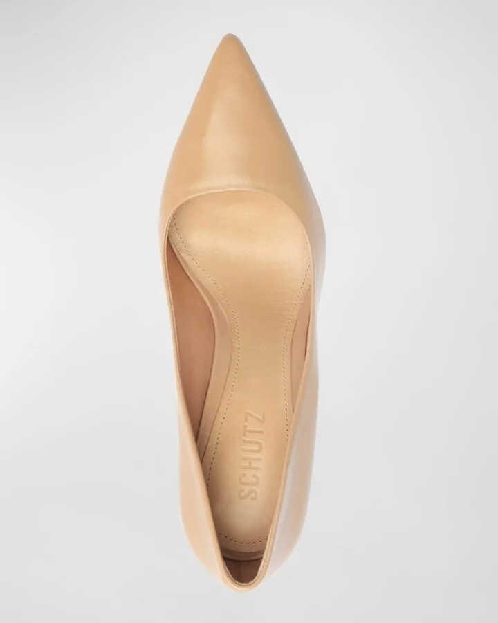 Lou Leather Stiletto Pumps - Image 5