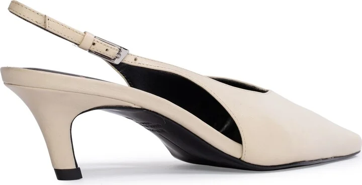 Lou Slingback Pointed Toe Kitten Heel Pump - Image 3