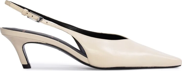 Lou Slingback Pointed Toe Kitten Heel Pump - Image 4