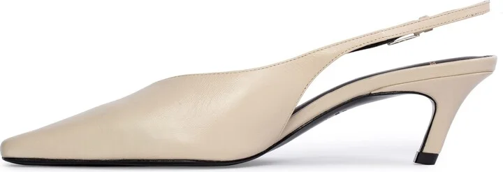 Lou Slingback Pointed Toe Kitten Heel Pump - Image 6