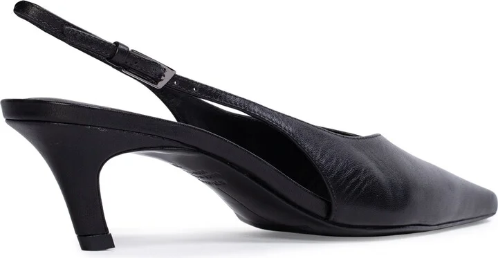 Lou Slingback Pointed Toe Kitten Heel Pump - Image 9