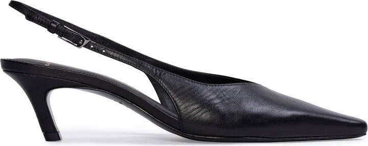 Lou Slingback Pointed Toe Kitten Heel Pump - Image 10