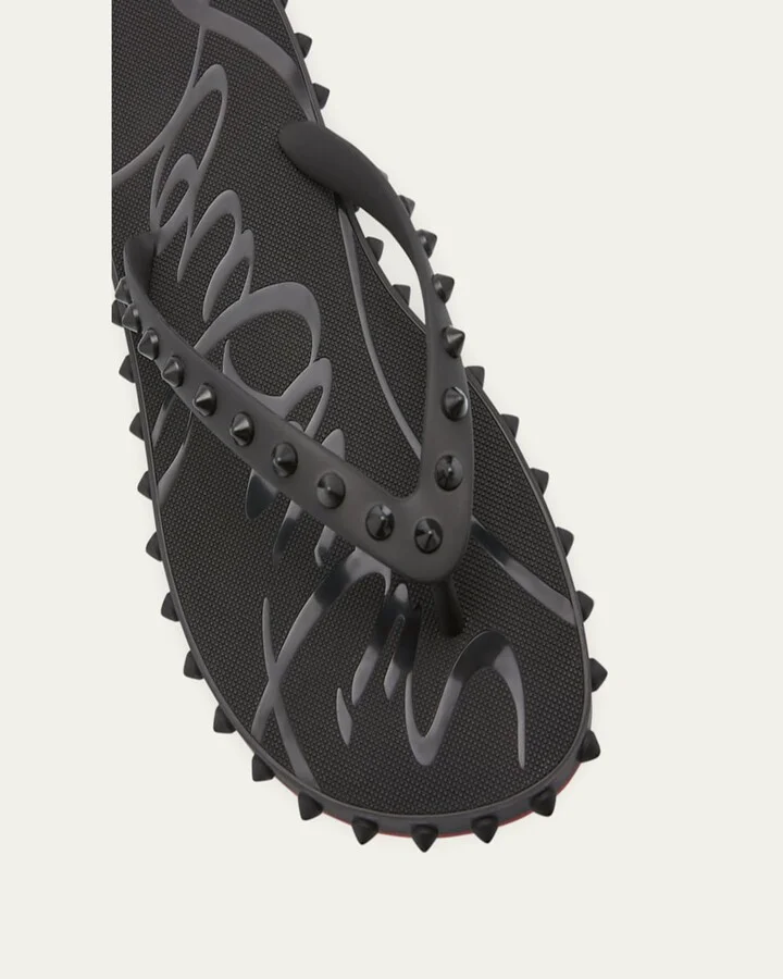 Loubi Donna Spike Red Sole Flip Flops - Image 8