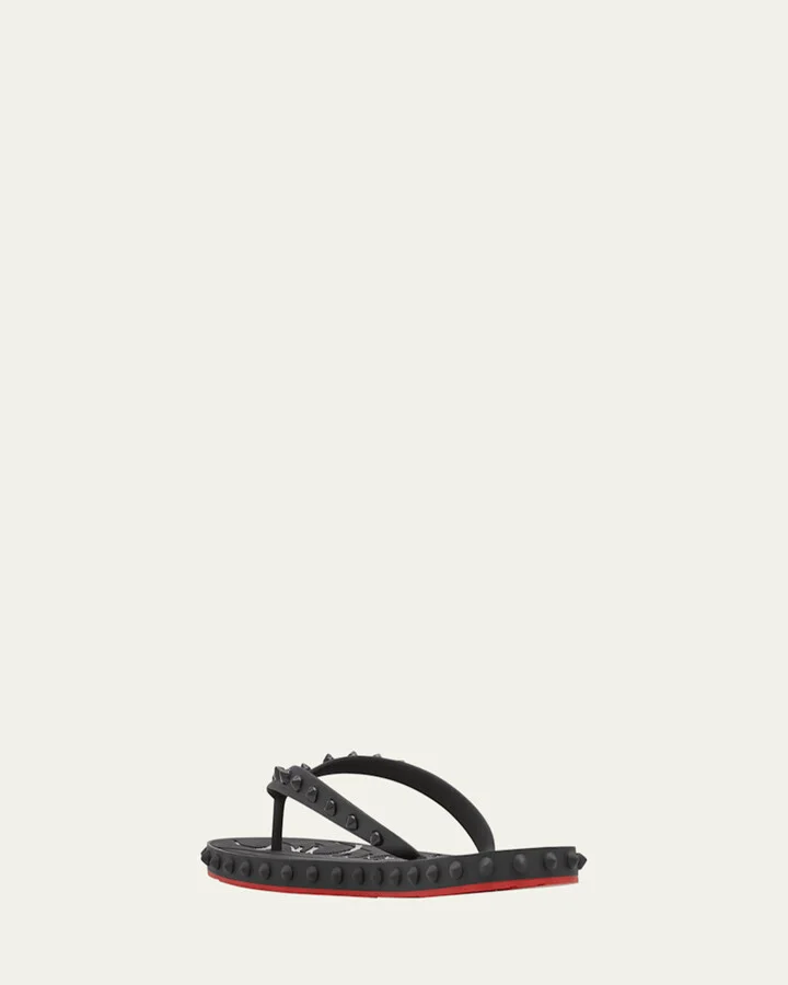 Loubi Donna Spike Red Sole Flip Flops - Image 9