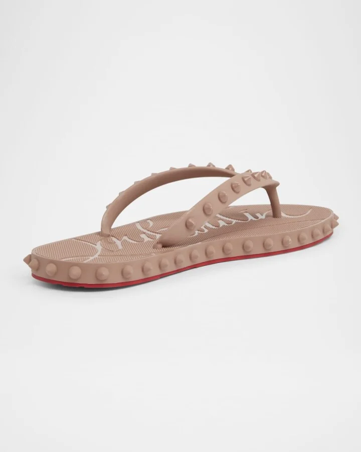 Loubi Donna Spike Red Sole Flip Flops - Image 3