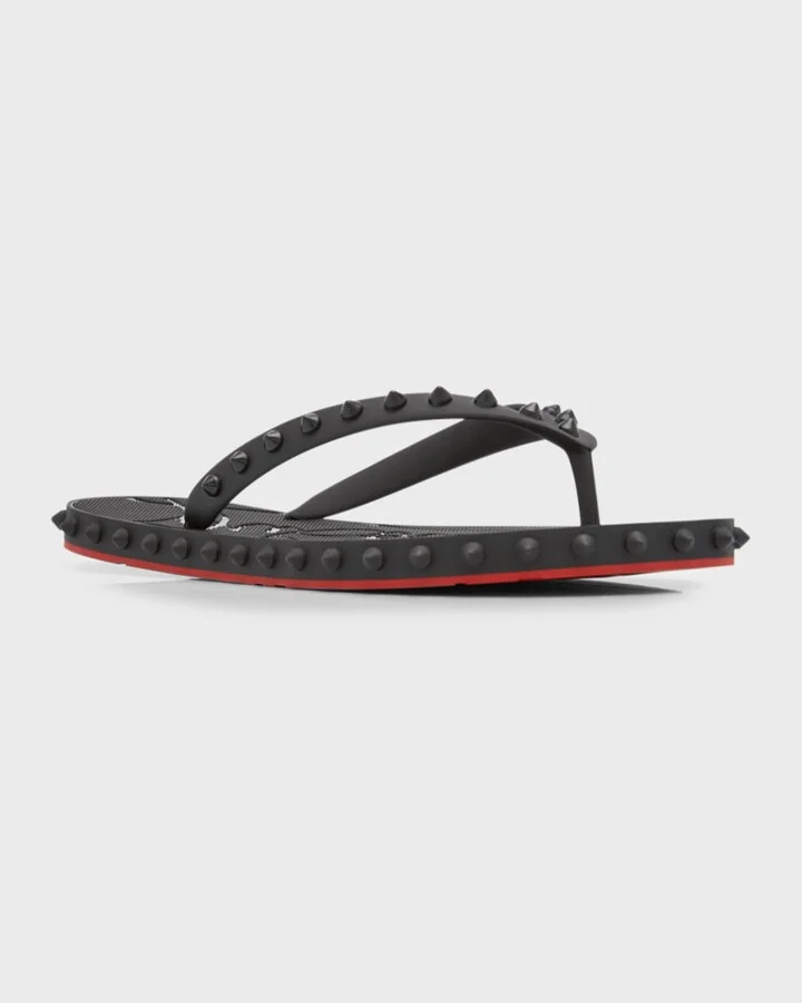 Loubi Donna Spike Red Sole Flip Flops - Image 8