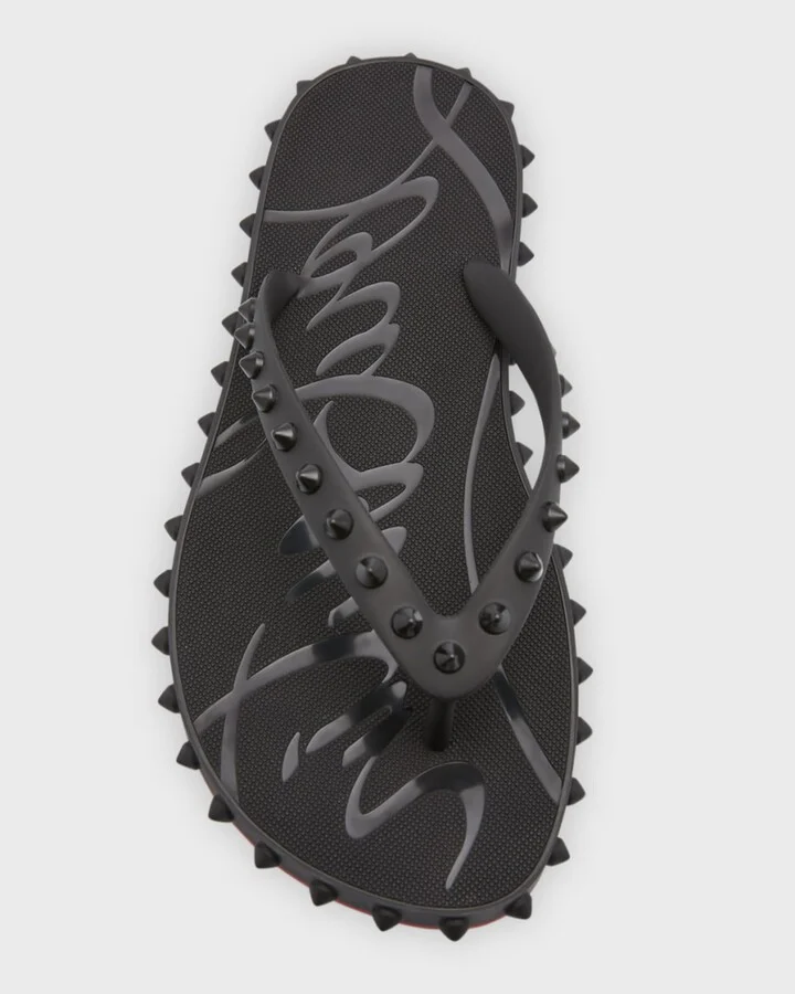 Loubi Donna Spike Red Sole Flip Flops - Image 11