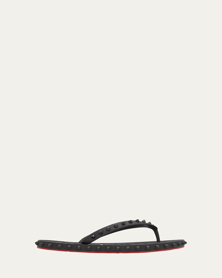 Loubi Donna Spike Red Sole Flip Flops