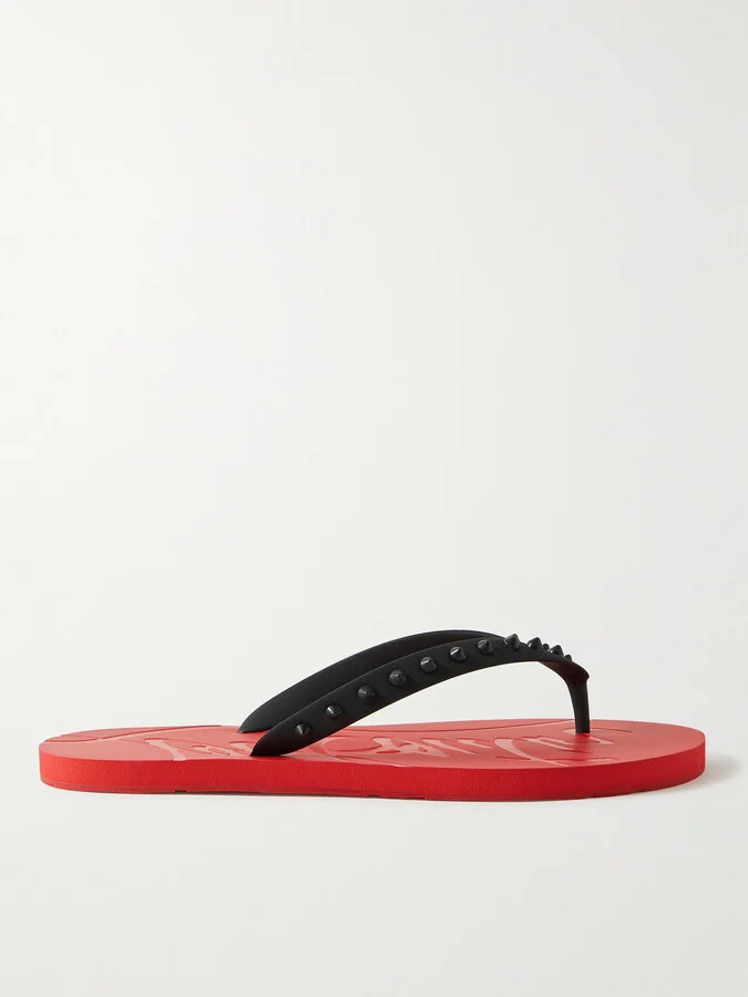 Loubi Flip Spiked Rubber Flip Flops
