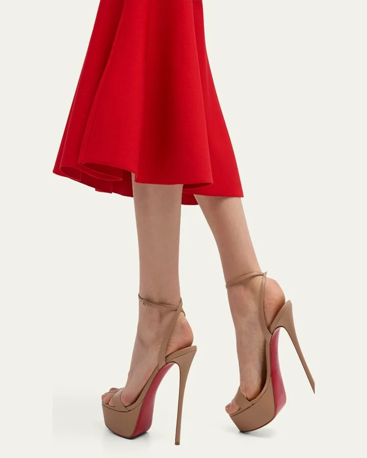 Loubi Queen Red Sole Platform Sandals - Image 6