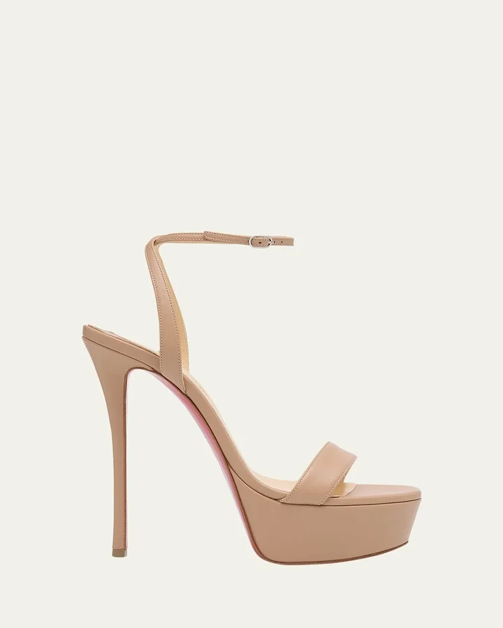 Loubi Queen Red Sole Platform Sandals