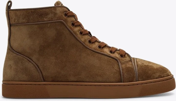 Louis High-Top Suede Sneakers