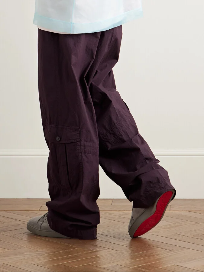 Louis Junior Grosgrain-Trimmed Suede Sneakers - Image 2
