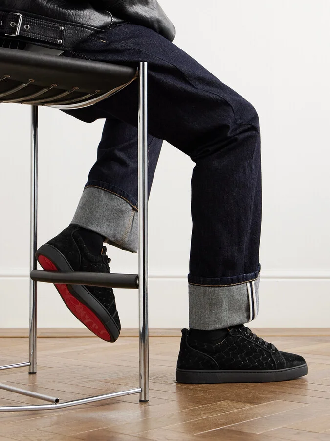Louis Junior Orlato Woven Suede Sneakers - Image 2
