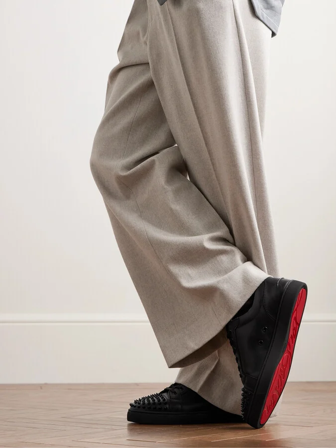 Louis Junior Spikes Cap-Toe Leather Sneakers - Image 2