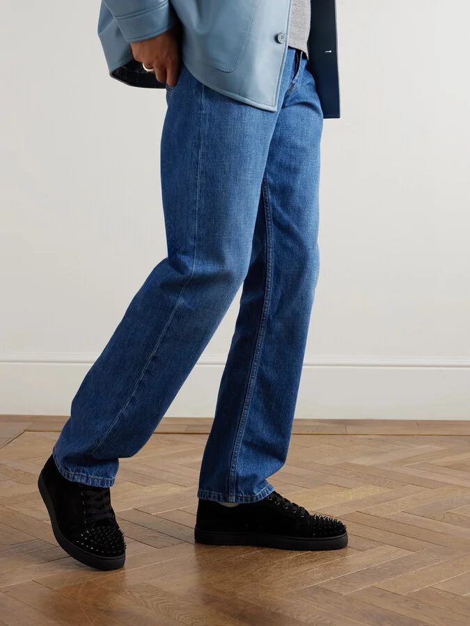 Louis Junior Spikes Cap-Toe Suede Sneakers - Image 2