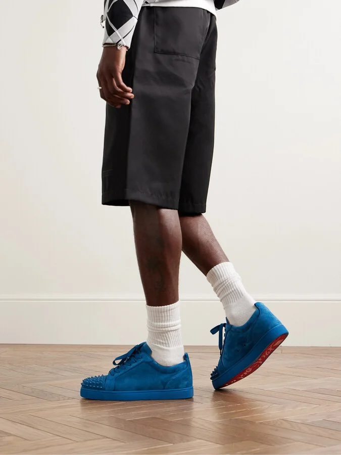Louis Junior Spikes Cap-Toe Suede Sneakers - Image 2