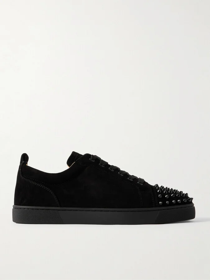 Louis Junior Spikes Cap-Toe Suede Sneakers