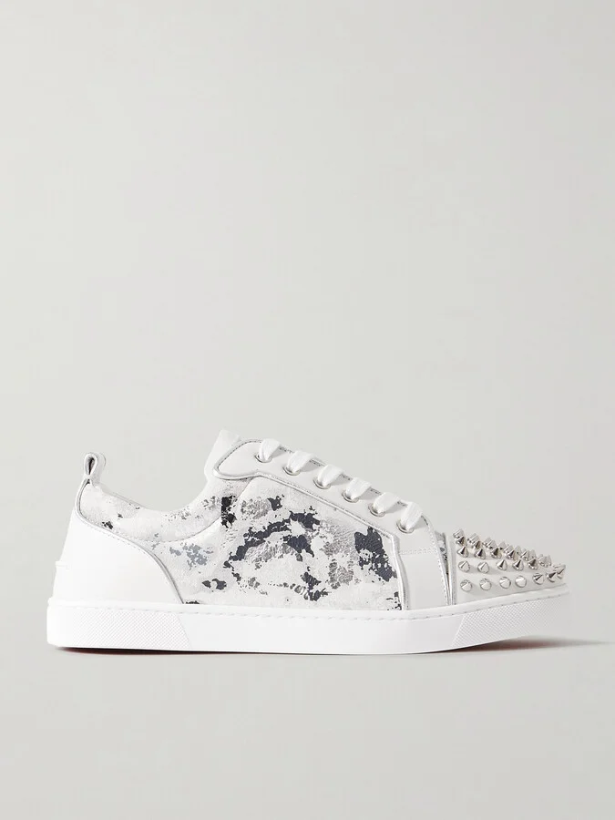 Louis Junior Spikes Orlato Suede and Leather Sneakers
