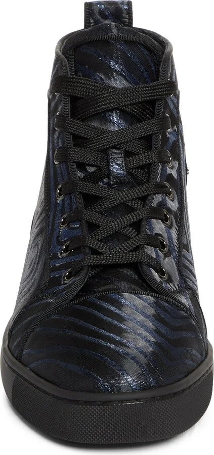 Louis Orlato Flat Stripe Jacquard High Top Sneaker - Image 4