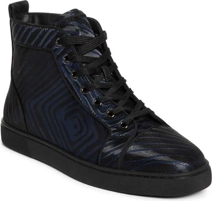 Louis Orlato Flat Stripe Jacquard High Top Sneaker