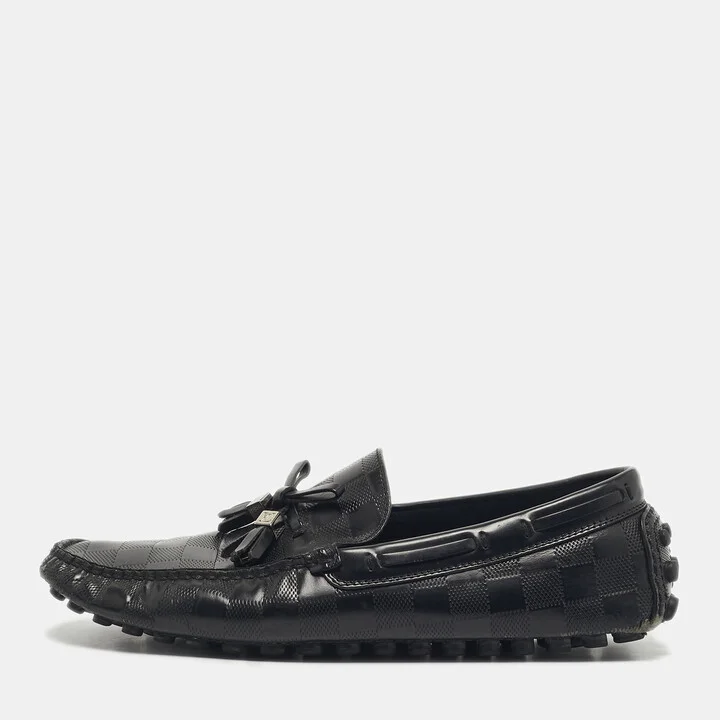 Louis Vuitton Black Leather Gloria Loafers Size 40