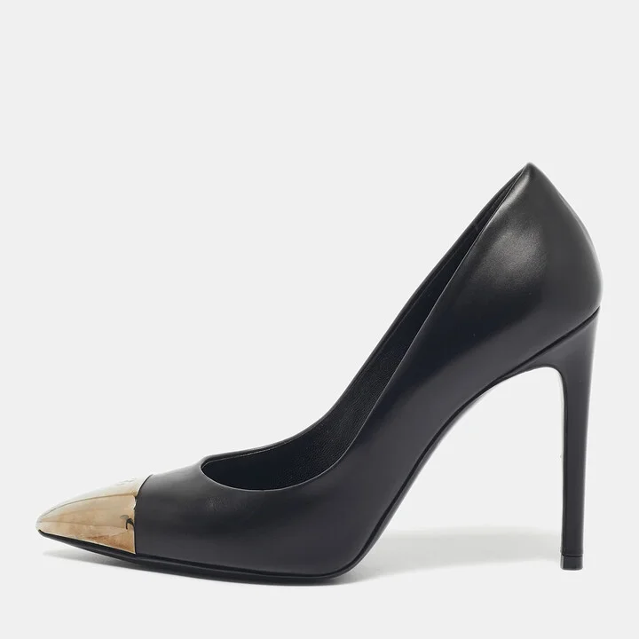 Louis Vuitton Black Leather Urban Twist Pumps Size 38