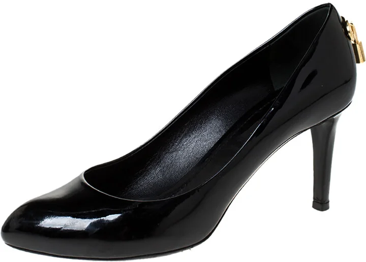 Louis Vuitton Black Patent Leather Oh Really! Pumps Size 36