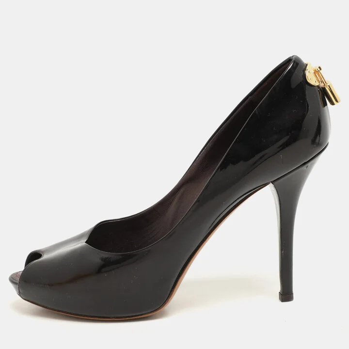 Louis Vuitton Dark Burgundy Patent Leather Oh Really! Pumps Size 39