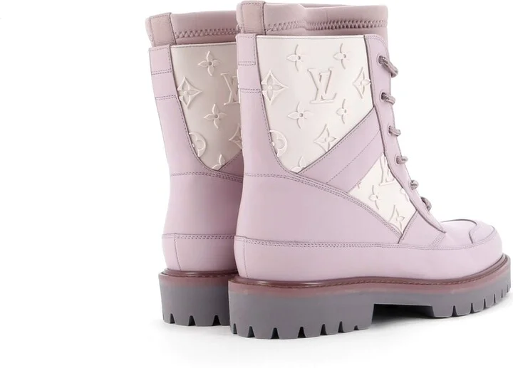 Louis Vuitton Men's Landscape Ankle Boots Monogram Embossed Rubber - Image 3