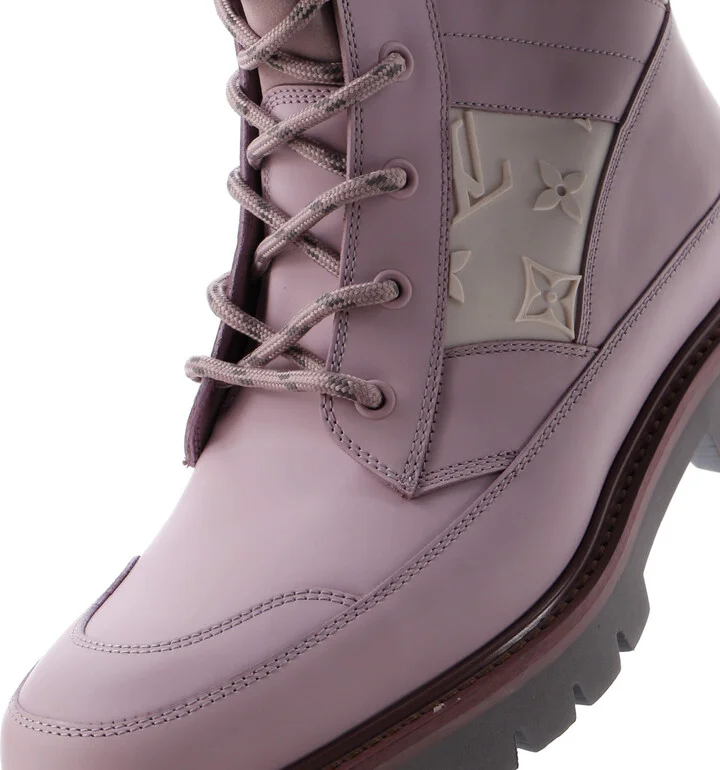 Louis Vuitton Men's Landscape Ankle Boots Monogram Embossed Rubber - Image 5