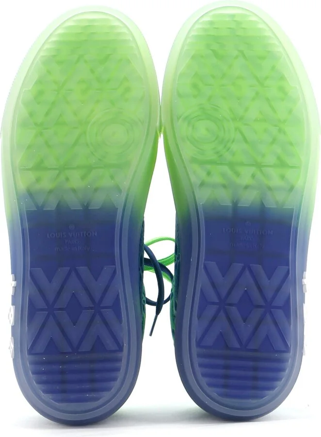 Louis Vuitton Men's LV Ollie Sneakers Limited Edition Illusion Monogram Taurillon Leather - Image 4