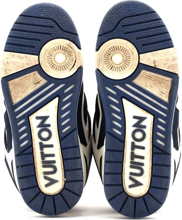 Louis Vuitton Men's LV Skate Sneakers Technical Mesh with Leather and Suede - Image 4