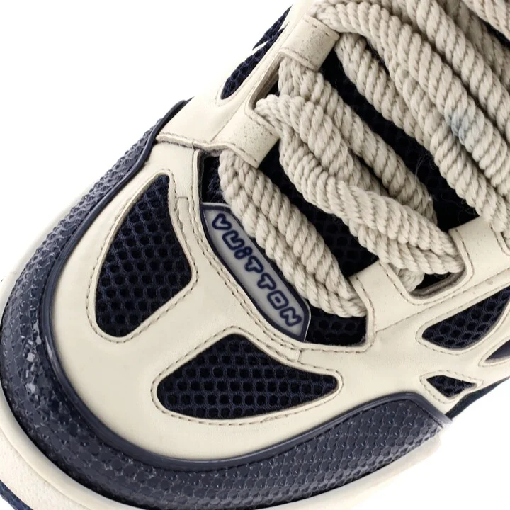 Louis Vuitton Men's LV Skate Sneakers Technical Mesh with Leather and Suede - Image 5